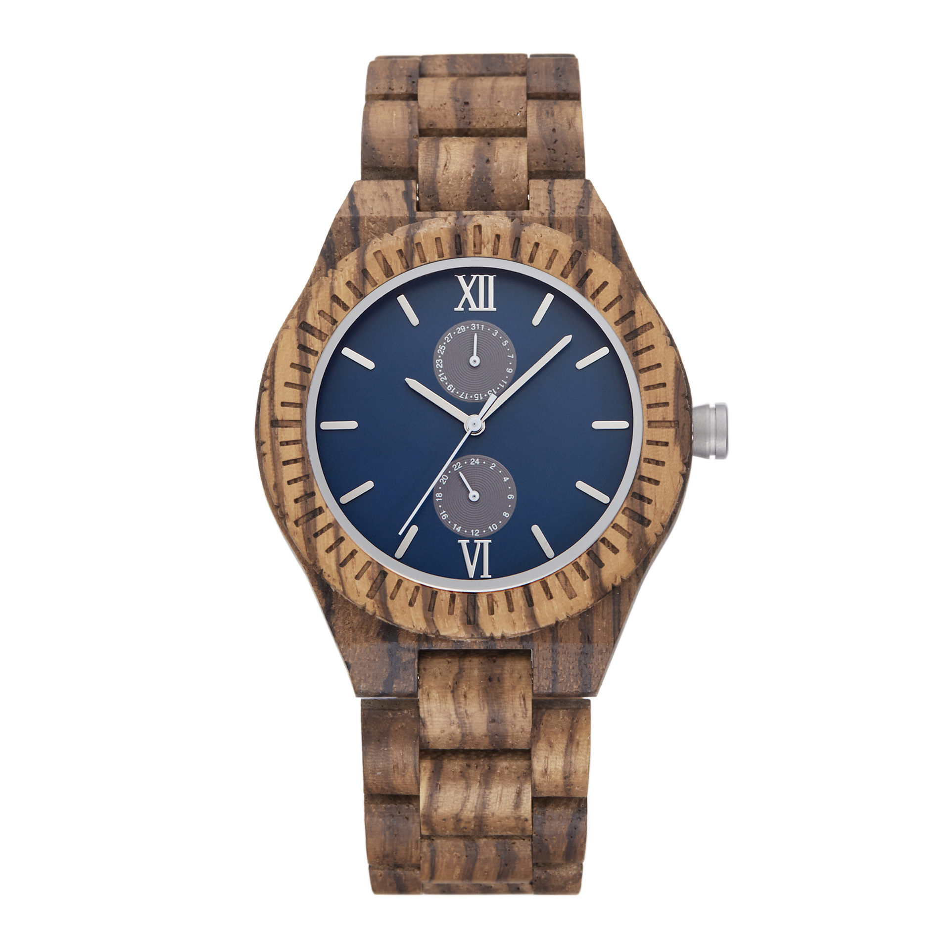 Smartwatch Imported Watches For Men - Męski zegarek drewniany wielofunkcyjny: obudowa z