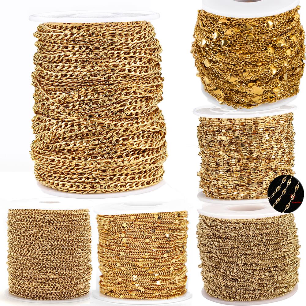 Bracelet Link Remover - 2 metry łańcuszków ze stali nierdzewnej,
