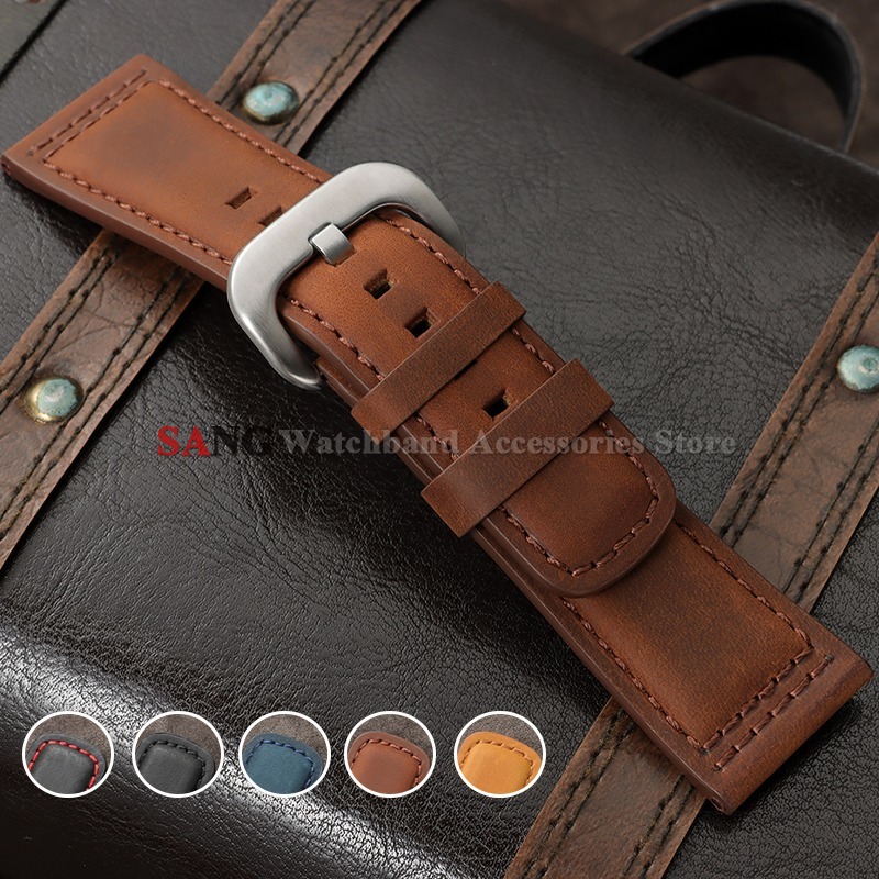 Watches Rolex Smartwatch - Pasek do zegarka 28mm, skóra vintage,