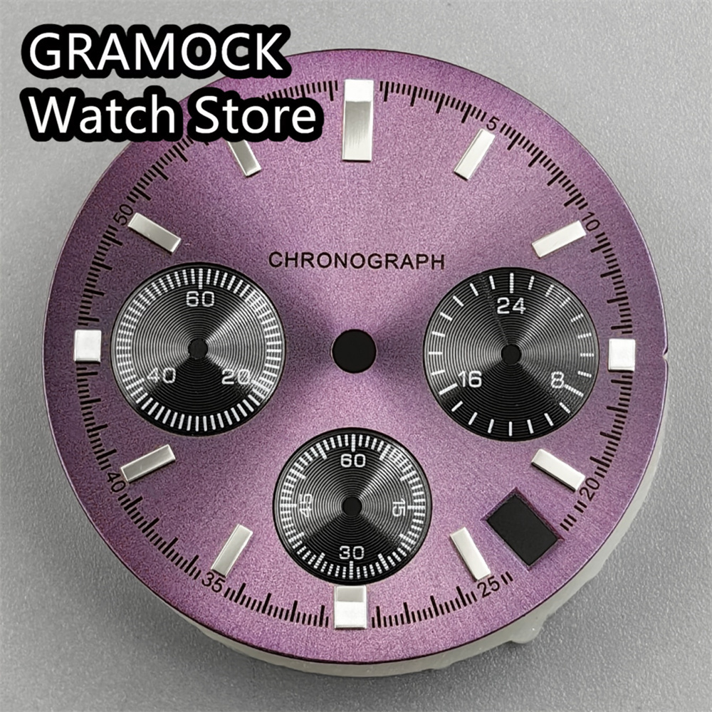 Luminous Dial Face - Tarcza zegarka VK63 Luminous, 29.8mm, fioletowa