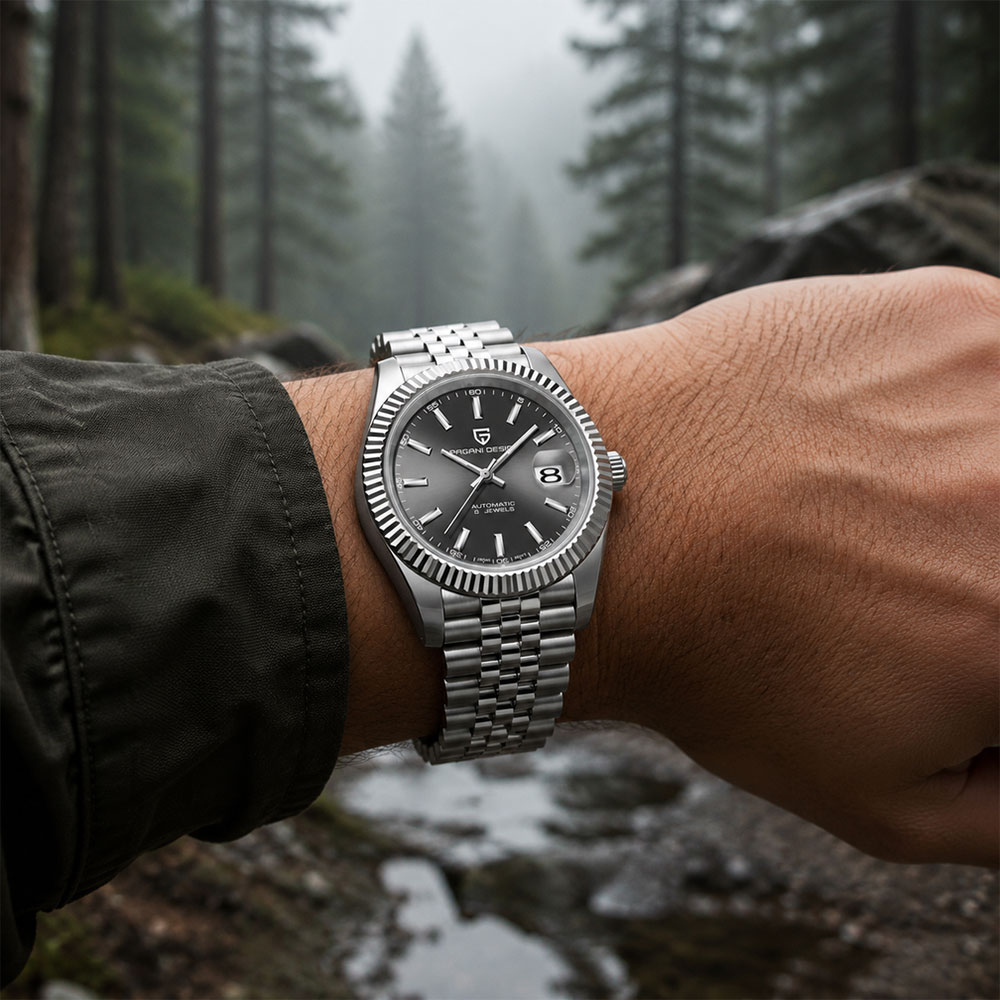 Rolex Watch Datejust - Zegarek męski mechaniczny Top Brand PAGANI
