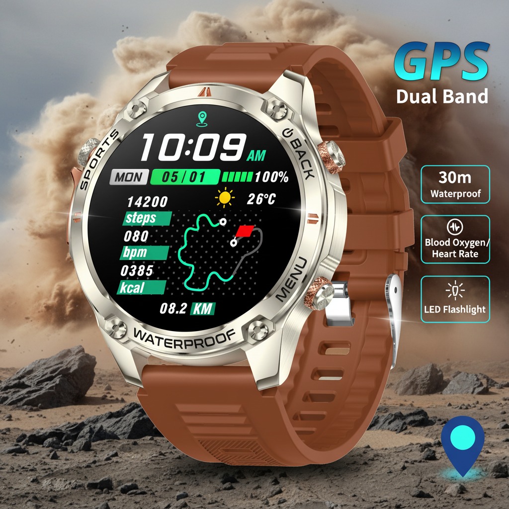 Watch Vs Smartwatch - VWAR Nowy Smartwatch GPS dla Mężczyzn