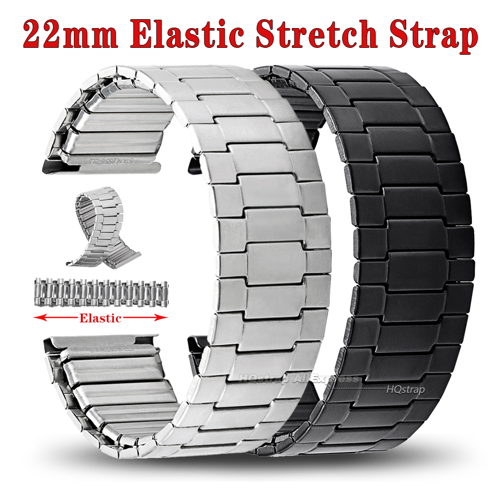 Watches Rolex Smartwatch - Elastyczny stalowy pasek do zegarka 22mm