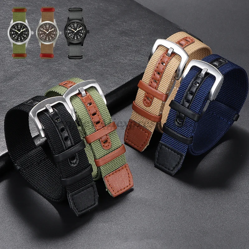 Watches Rolex Smartwatch - 20mm 22mm płócienna nylonowa naszywka skórzany
