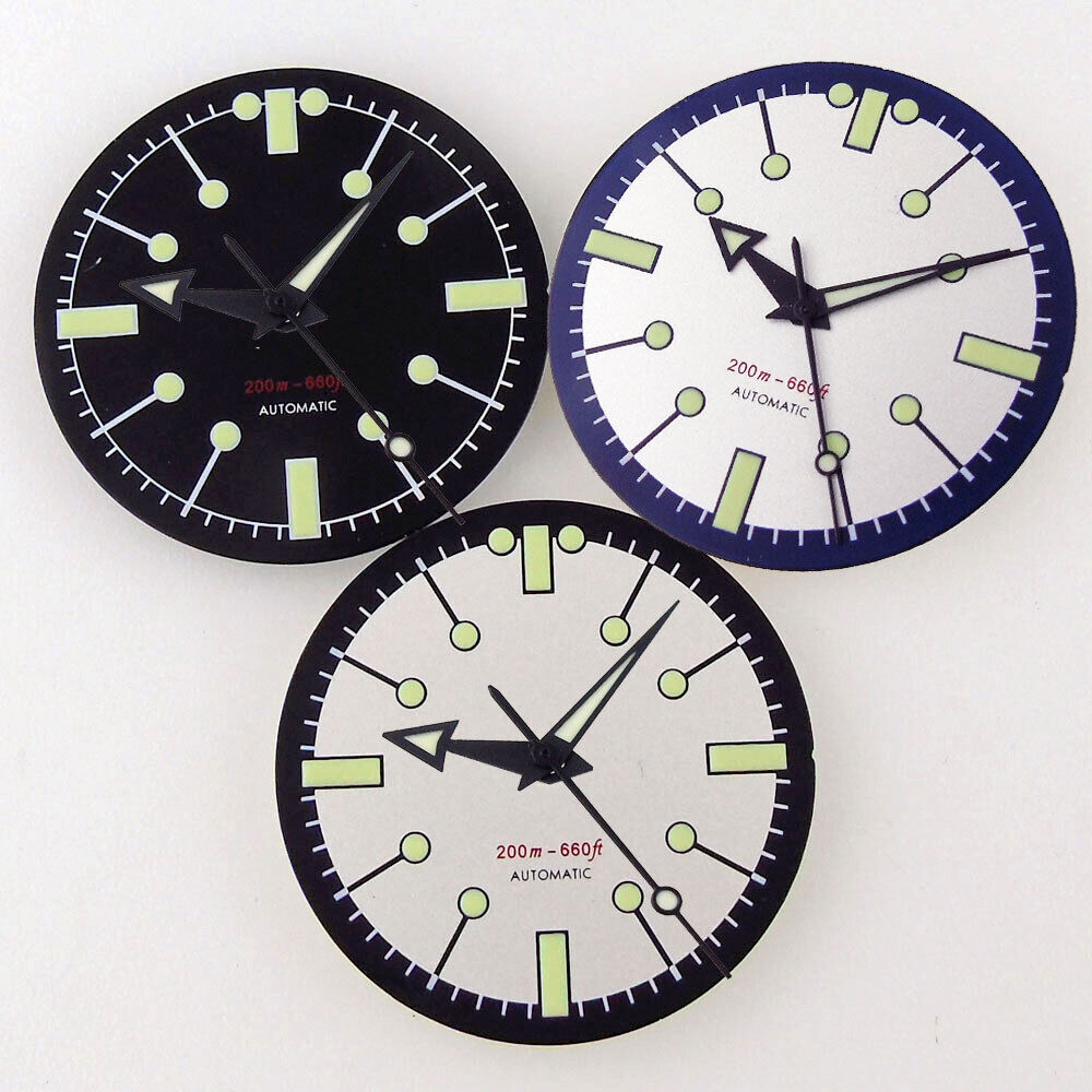 Luminous Dial Face - 31mm beżowa/czarna sterylna tarcza pasuje do