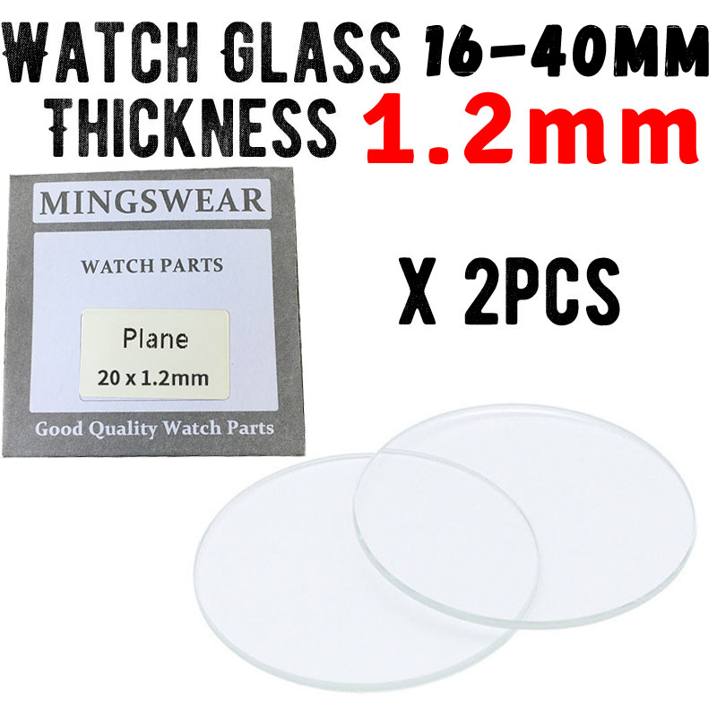Watch Crystal Replacement - 2x grubość 1.2mm wymiana szkiełko zegarowe