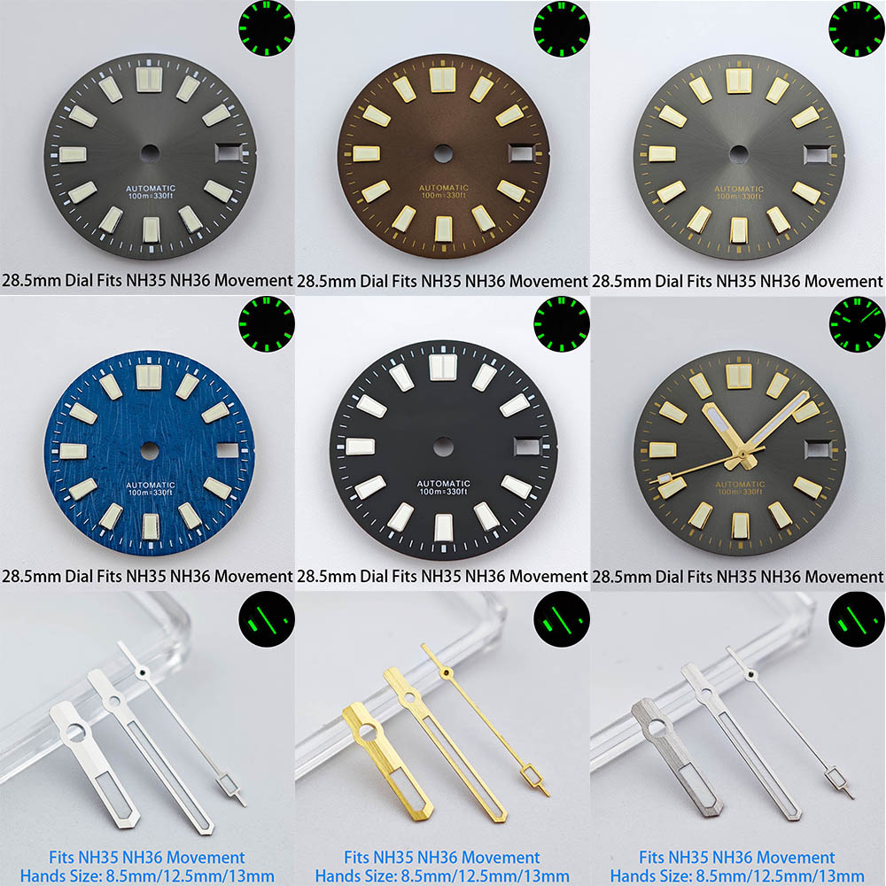 Luminous Dial Face - Tarcza zegarka 28,5 mm z pojedynczym