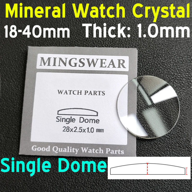Watch Crystal Replacement - Kryształ mineralny do zegarka, okrągły, pojedyncza