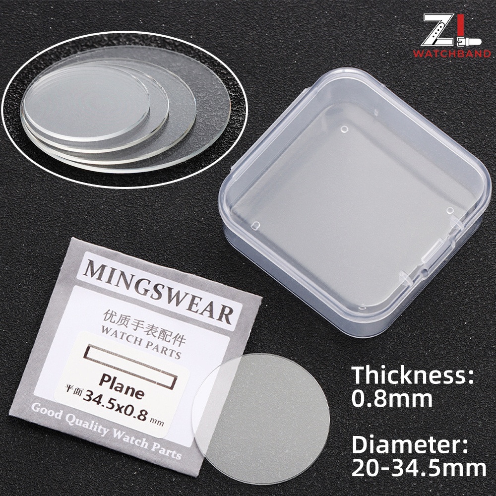Watch Crystal Replacement - Szkło zegarkowe płaskie okrągłe o grubości