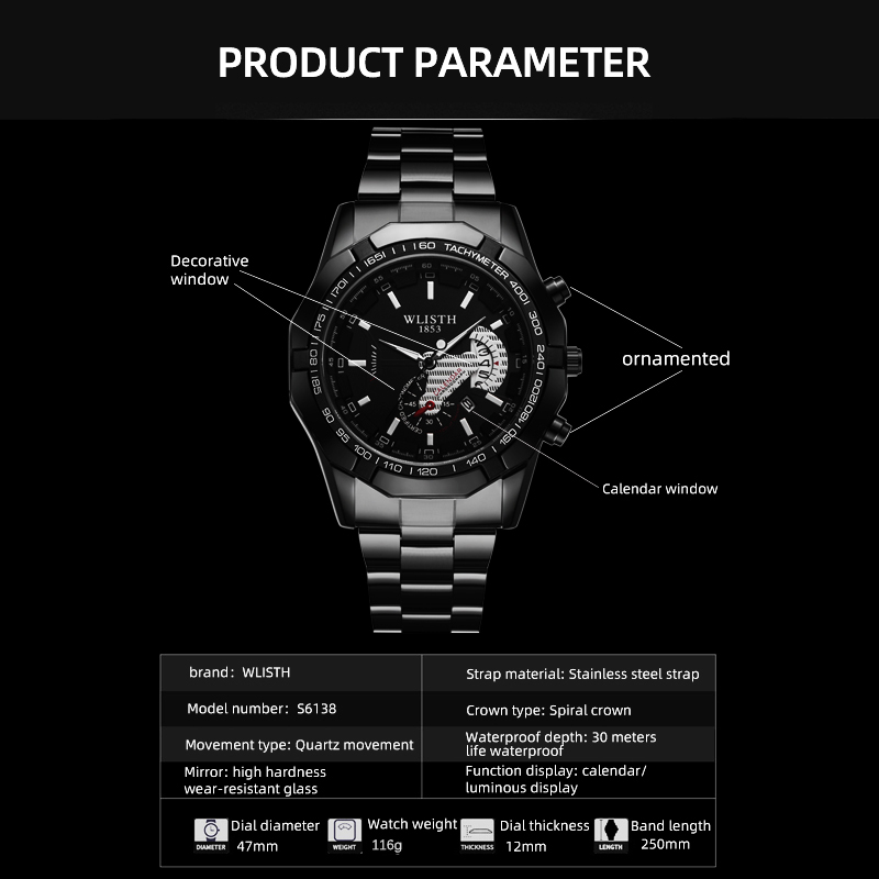 Luksusowy zegarek męski, wodoo – Smartwatch Luxury Watches recenzja i cena