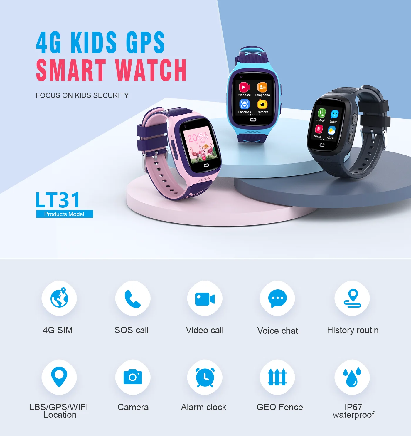 Smartwatch dla dzieci 4G SOS W – Smartwatch Watches Price recenzja i cena