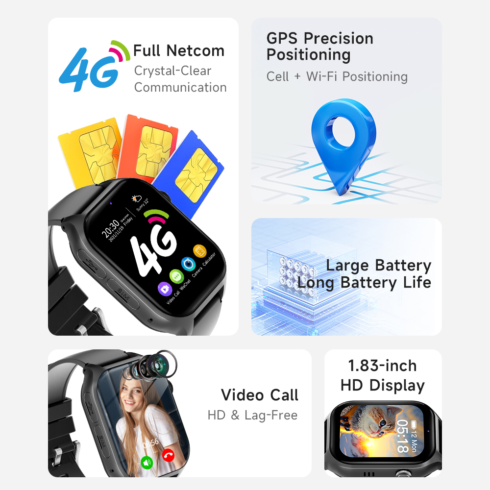 Inteligentne zegarki 4G dla dz – Smartwatch Watches Gift For Boys With Gps recenzja i cena