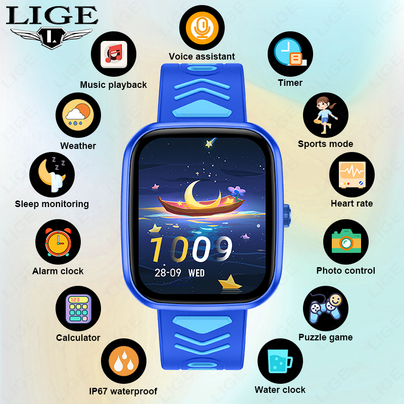 Smartwatch dla dzieci LIGE, wo – Smartwatch Watches Birthday Gift For Girls recenzja i cena