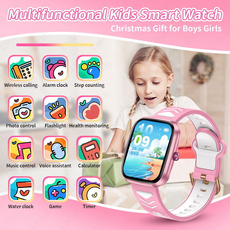 LIGE Nowy 1,75-calowy wodoodpo – Smartwatch Digital Watches For Boys recenzja i cena