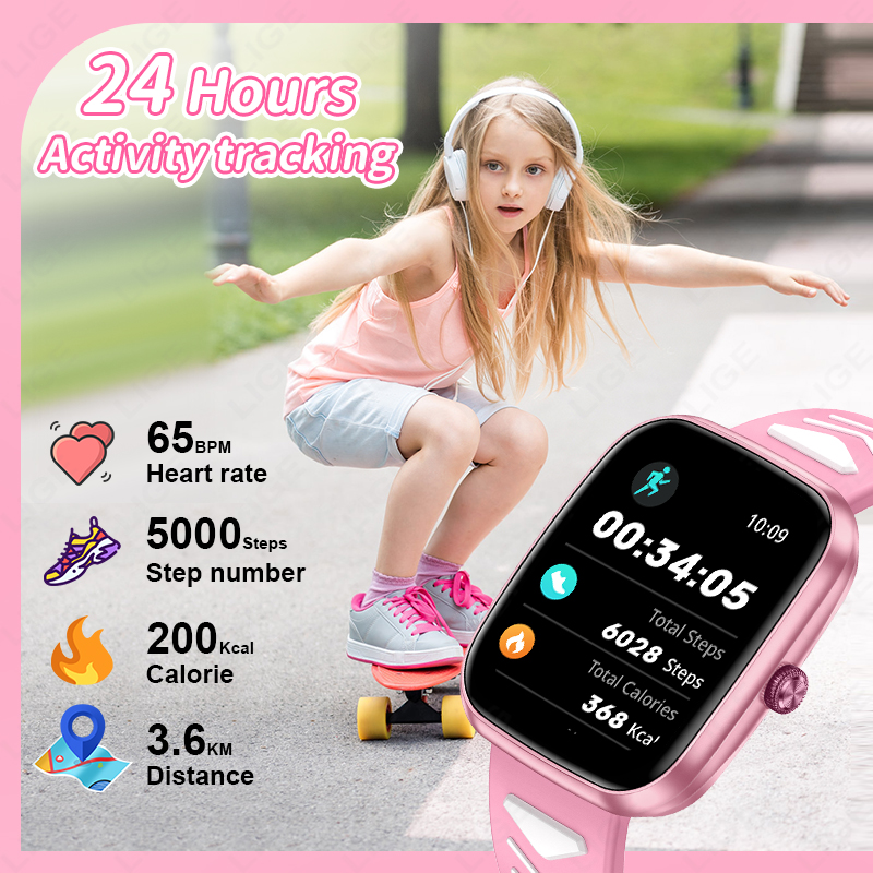 LIGE Nowy 1,75-calowy wodoodpo – Smartwatch Digital Watches For Boys recenzja i cena