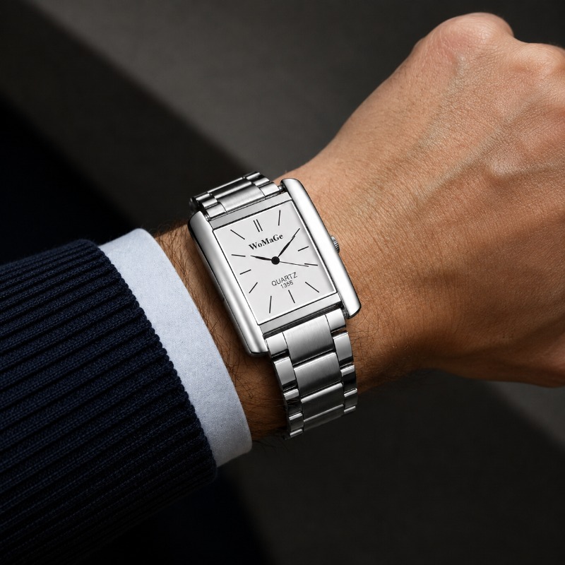 Luksusowy męski zegarek ze sta – Smartwatch Luxury Watches recenzja i cena